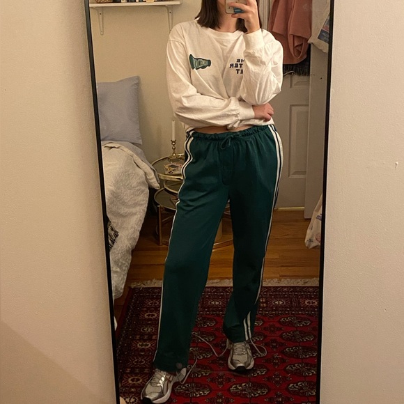 Green Track Pants - Picture 1 of 5